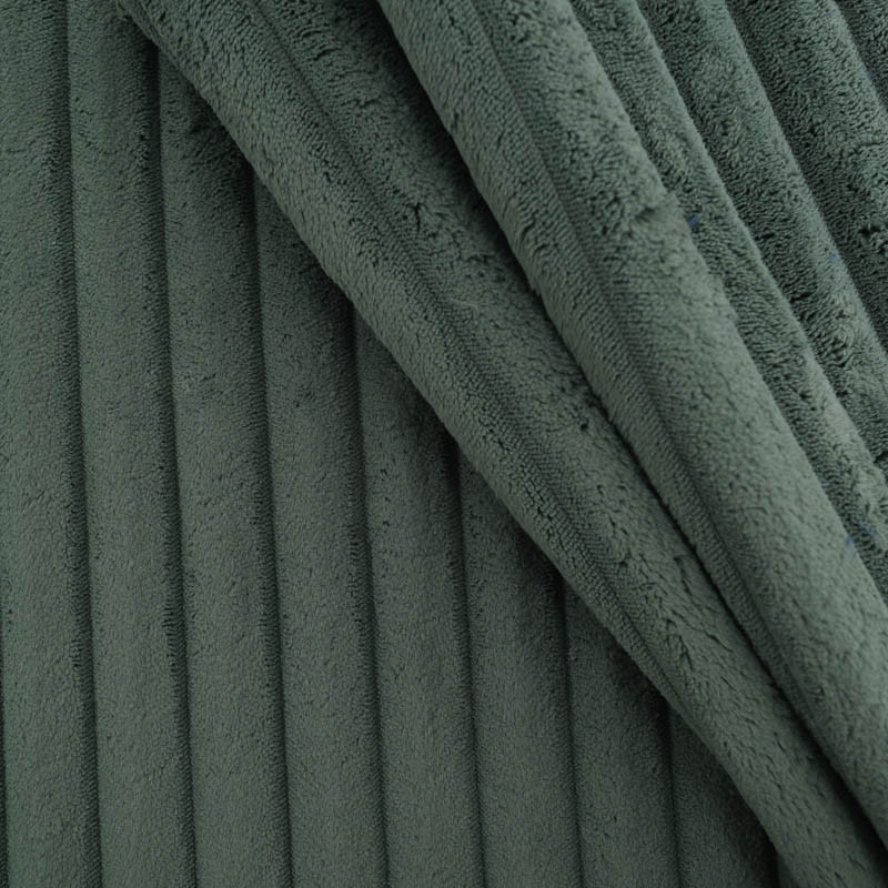 Velours Mega Côtes Ambre Vert Sapin - Maison Klem